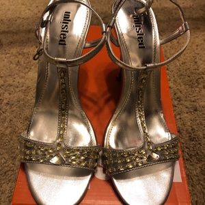 Jeweled Unlisted Heels
